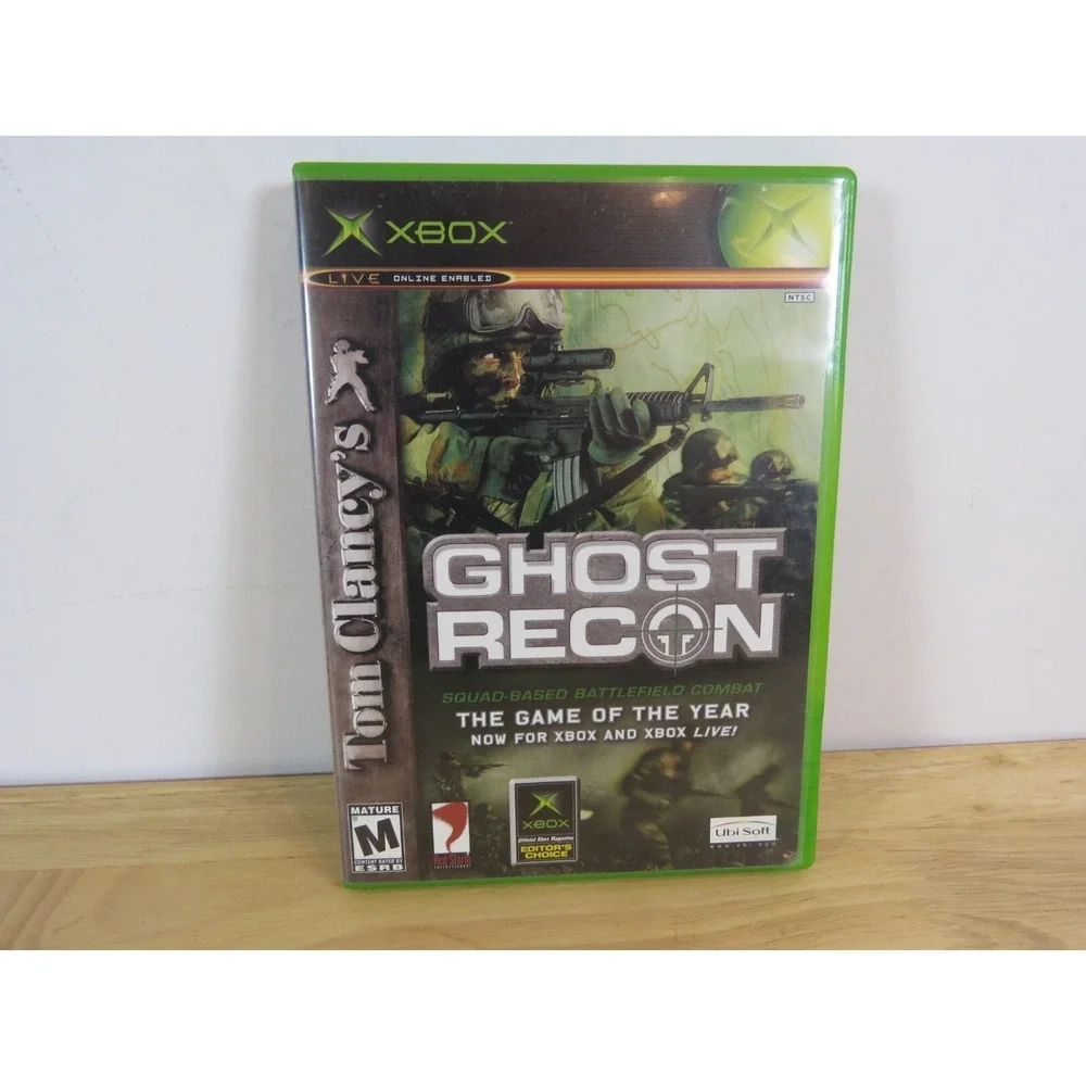 Tom Clancy's Ghost Recon (Microsoft Xbox, 2002) Complete W/ Manual & Tested